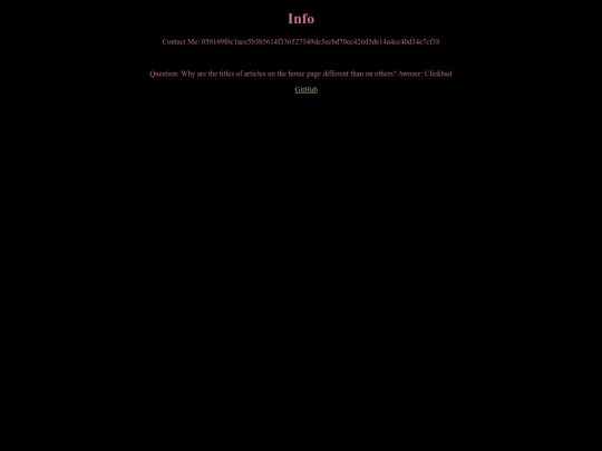 info screenshot
