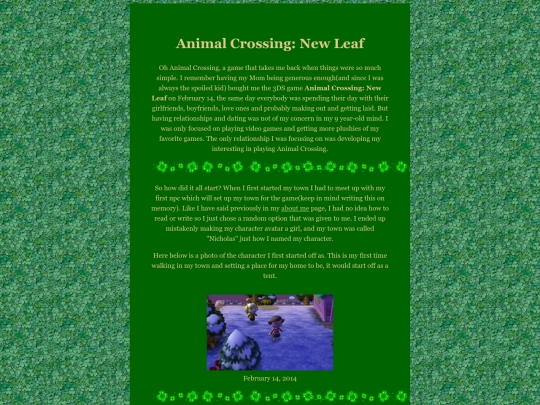 about/animalcrossing screenshot