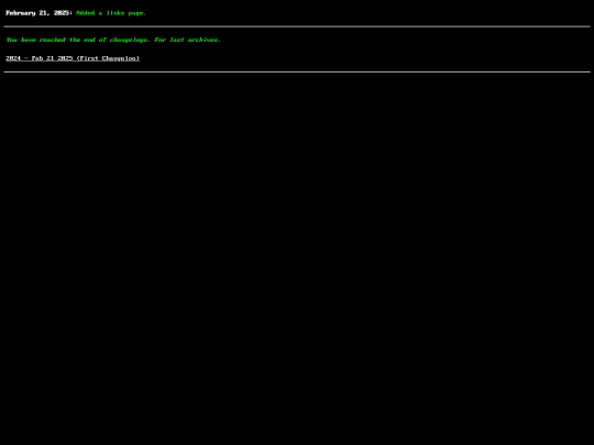 changelog/log2025 screenshot