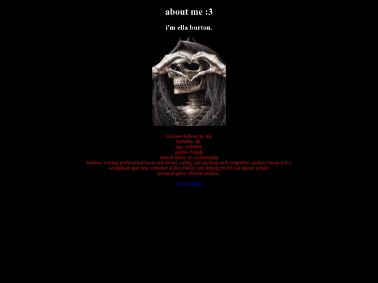 aboutme screenshot