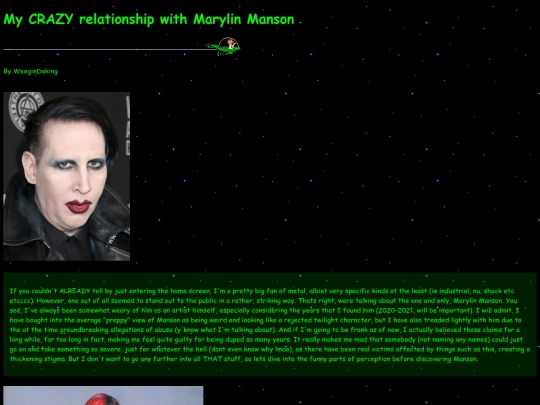 marilynmansonblog screenshot