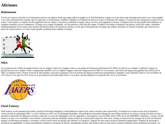 Aficiones/2.10.2020/aficiones screenshot