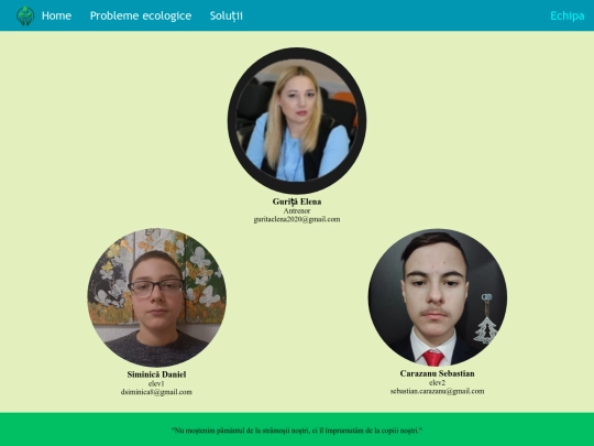pages/echipa screenshot