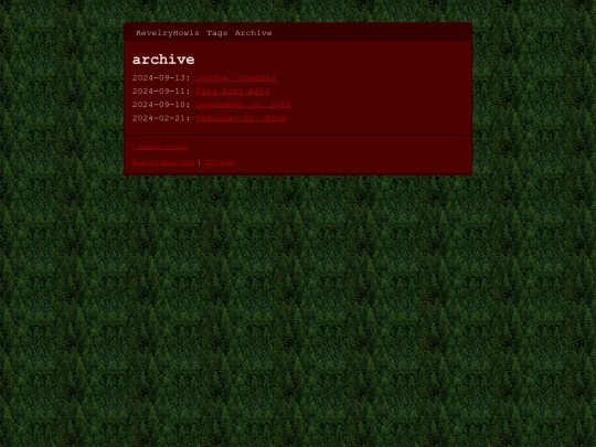 blog/archive screenshot