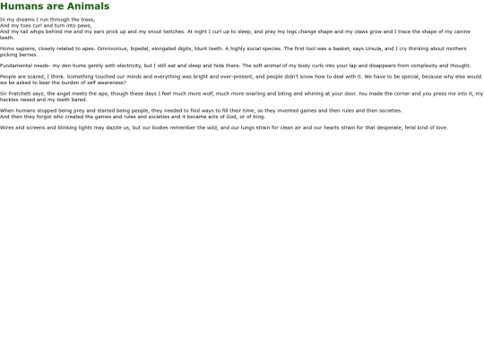 journal/humans_are_animals screenshot