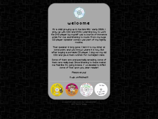 shrines/childhood_cds/cds screenshot