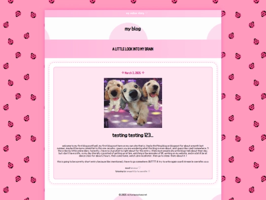 my-blog screenshot