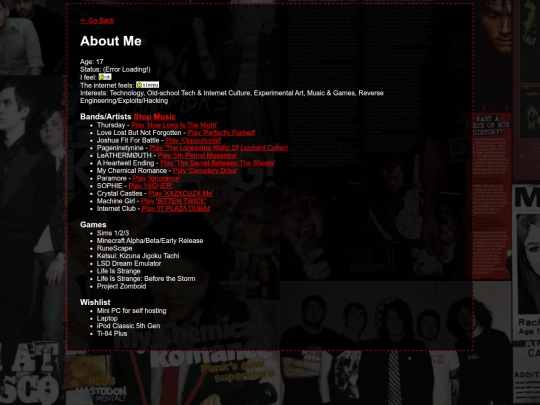 about-me screenshot