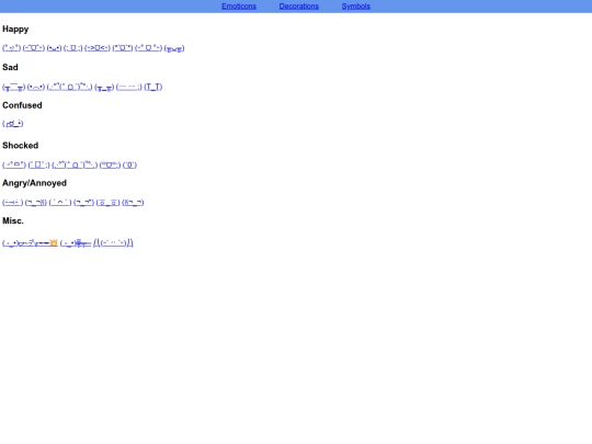 ascii/emoticons screenshot