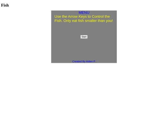 Games/Fish_Space/Fish/fishgamemenu screenshot