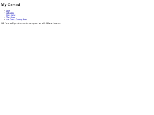 Games/gamehome screenshot