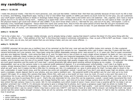 blog screenshot