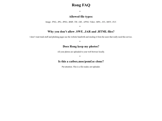 rong/faq screenshot