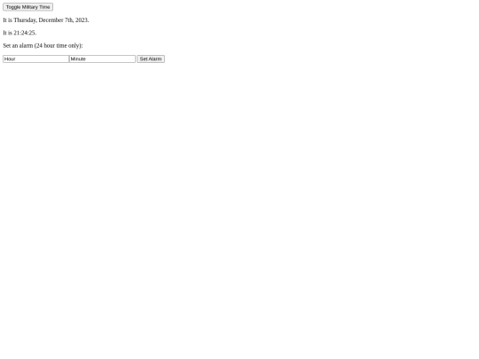 js/clock screenshot