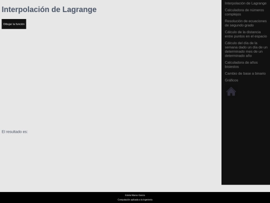 interpLagrange screenshot