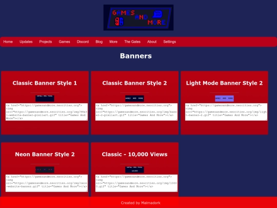 projects/banners screenshot