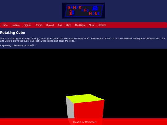 projects/threejs/cube screenshot