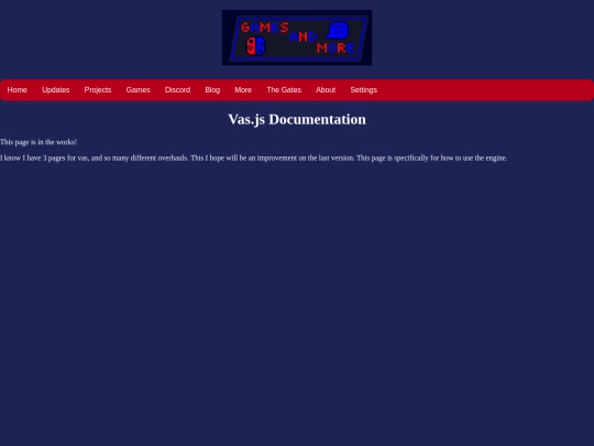 vas/documentation screenshot