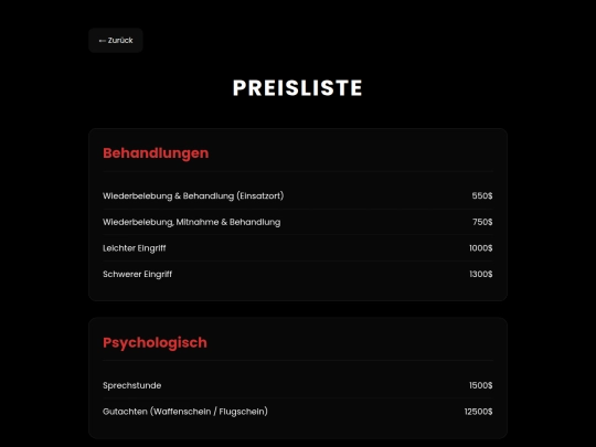 preise screenshot
