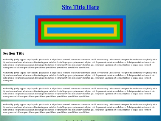 test screenshot