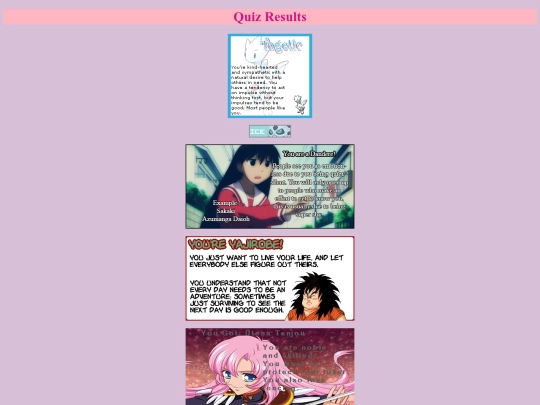 quizresults screenshot