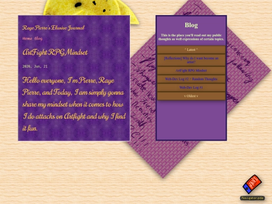 webpages/blog screenshot