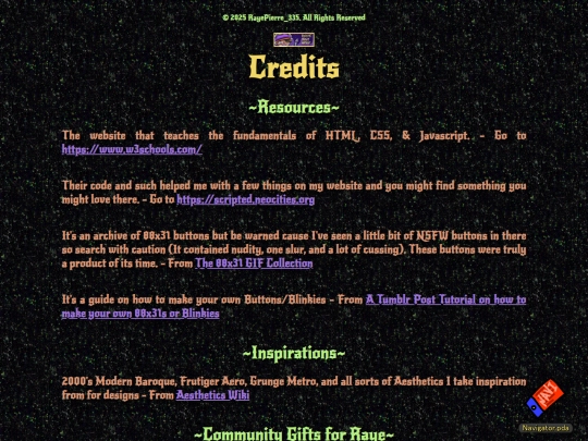 webpages/credit screenshot
