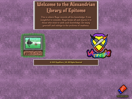 webpages/library screenshot