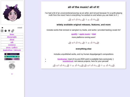 discography screenshot