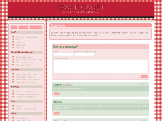 guestbook screenshot