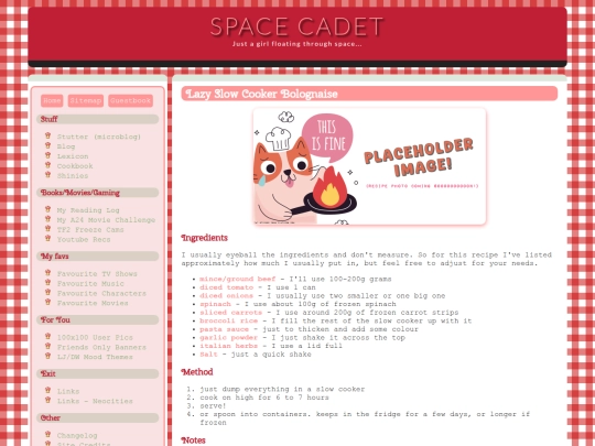 recipes/slowcookerbolognaise screenshot