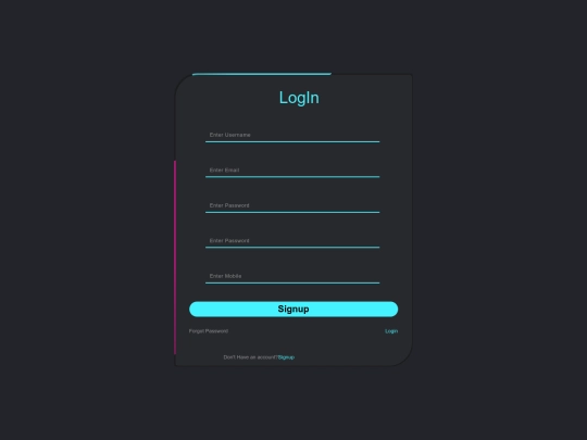 index/login screenshot