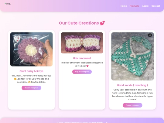 products screenshot