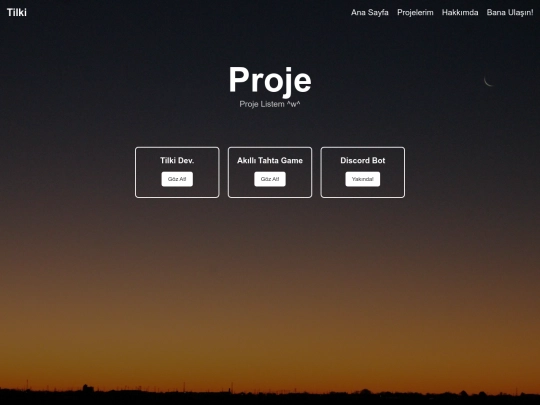 test/projeler screenshot