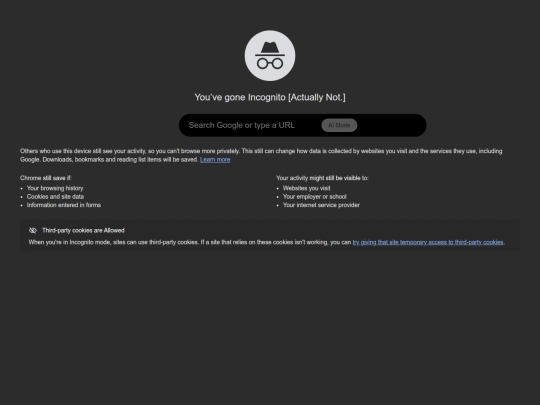 incognito screenshot