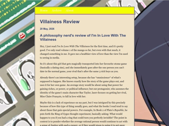 posts/2026-05-20-Villainess-Review screenshot