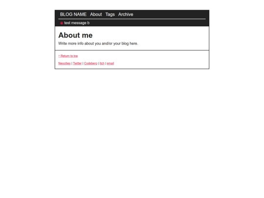 blog/about screenshot
