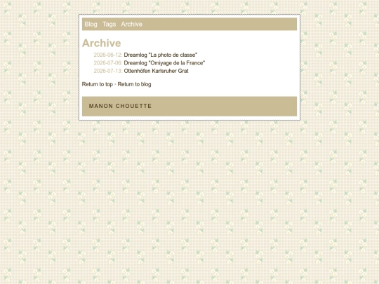 blog/archive screenshot