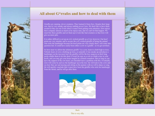 giraffes screenshot