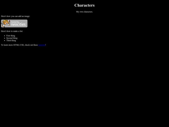 characters screenshot