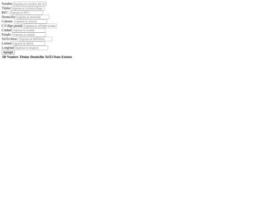 Modules/SICEFA_Central/Sucursales screenshot
