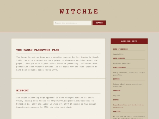 thepaganparentingpage screenshot