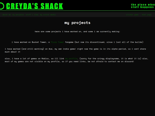 pages/myprojects screenshot
