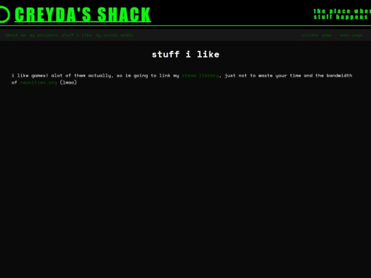 pages/stuffilike screenshot