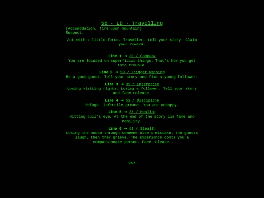 hexagrams/56lu screenshot