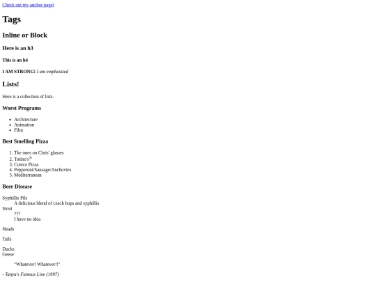 tags screenshot