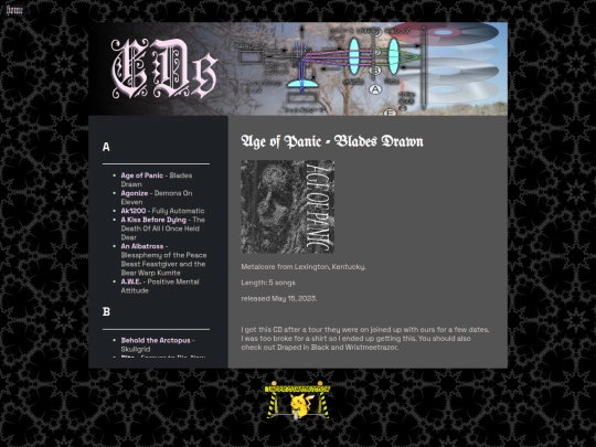 CDs Page/CDs screenshot