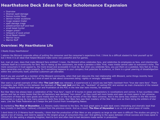 Hearthstoneideas screenshot