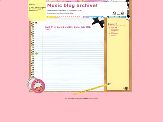 musicblog/blogarchive screenshot