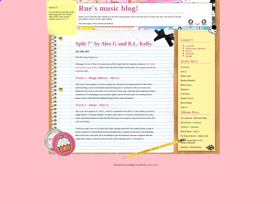 musicblog screenshot